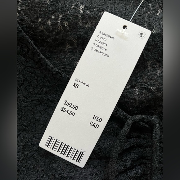 beautiful black lace top - Picture 5 of 6